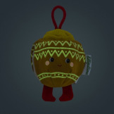 BIAŁA BOMBKA świąteczna przytulanka dwustronna zawieszka na choinkę Lilliputiens 2+