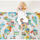 Samochód rodzinny MIASTO drewniany pojazd Cross Roads Janod 12m+