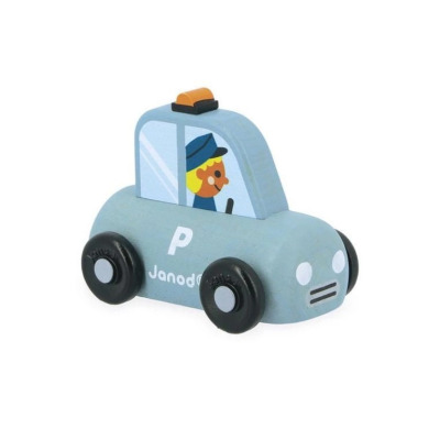 Radiowóz MIASTO drewniany pojazd Cross Roads Janod 12m+