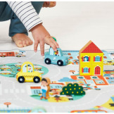 Radiowóz MIASTO drewniany pojazd Cross Roads Janod 12m+