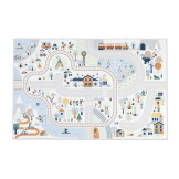 BIAŁA DOLINA mata do zabawy dywanik z drogą góry Cross Roads Janod 2+