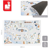 BIAŁA DOLINA mata do zabawy dywanik z drogą góry Cross Roads Janod 2+