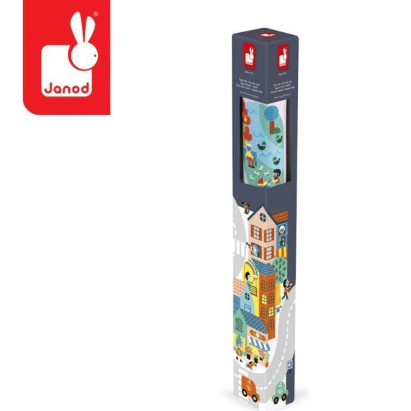 MIASTO mata do zabawy dywanik z drogą Cross Roads  Janod 2+