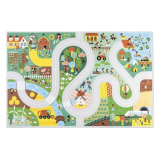 WIEŚ mata do zabawy dywanik z drogą farma Cross Roads Janod 2+