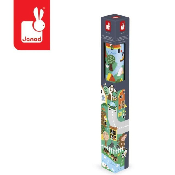 WIEŚ mata do zabawy dywanik z drogą farma Cross Roads Janod 2+