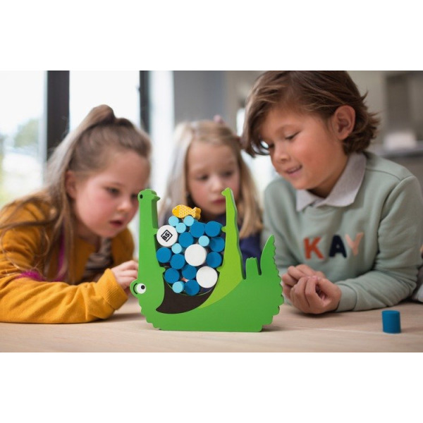 GŁODNY KROKODYL Croco drewniana gra zręcznościowa