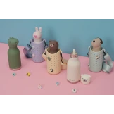 NIEDŹWIEDŹ brązowa butelka termiczna ze słomką 460 ml Bestie Asobu