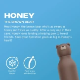 NIEDŹWIEDŹ brązowa butelka termiczna ze słomką 460 ml Bestie Asobu