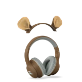 MIŚ brązowe słuchawki Bluetooth z magnetycznymi uszami Kidywolf 4+