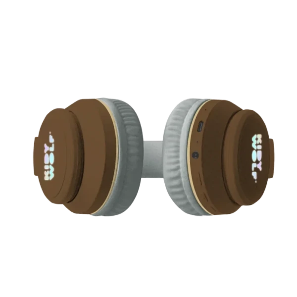 MIŚ brązowe słuchawki Bluetooth z magnetycznymi uszami Kidywolf 4+