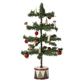 CHOINKA z ozdobami i świecącymi lampkami dekoracja bożonarodzeniowa 16 cm Maileg 3+