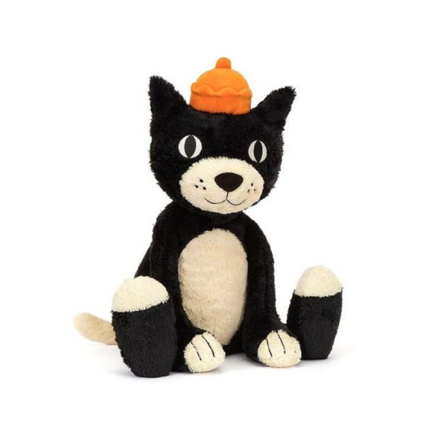 DUŻY KOTEK czarna przytulanka Jack 48 cm Jellycat 0+