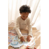 STRAŻ POŻARNA I KARETKA naklejki wielokrotnego użytku 40 szt. Jim & Friends Little Dutch 3+