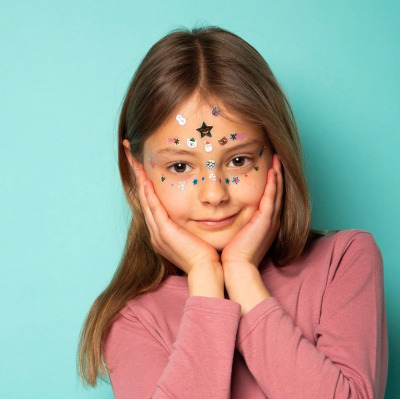 Naklejki na twarz dla dzieci  CHRISTMAS EDITION 85 szt. OMY