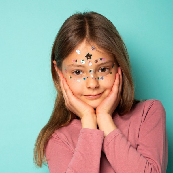 Naklejki na twarz dla dzieci  CHRISTMAS EDITION 85 szt. OMY