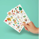 Świąteczne tatuaże dla dzieci CHRISTMAS EDITION 50 szt. OMY