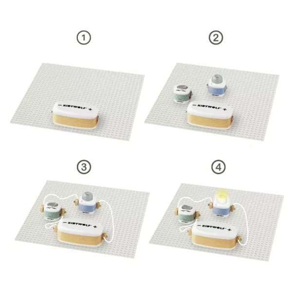 KIDYELEC Starter zestaw do nauki zasad elektryczności dla młodych odkrywców  Kidywolf 6+