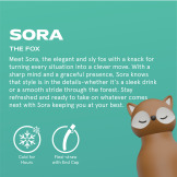 LISEK brązowa butelka termiczna ze słomką 460 ml Bestie Asobu