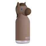 KONIK brązowa butelka termiczna ze słomką 460 ml Bestie Asobu