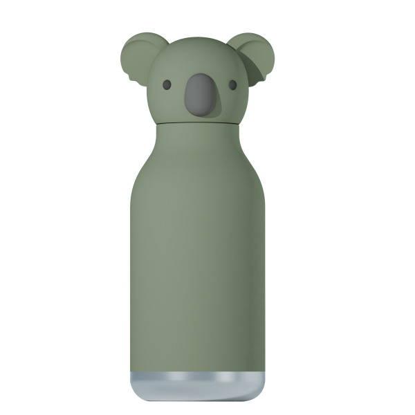 KOALA zielona butelka termiczna ze słomką 460 ml Bestie Asobu