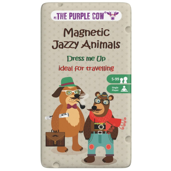 MISIE ubieranki podróżna układanka magnetyczna The Purple Cow 5+