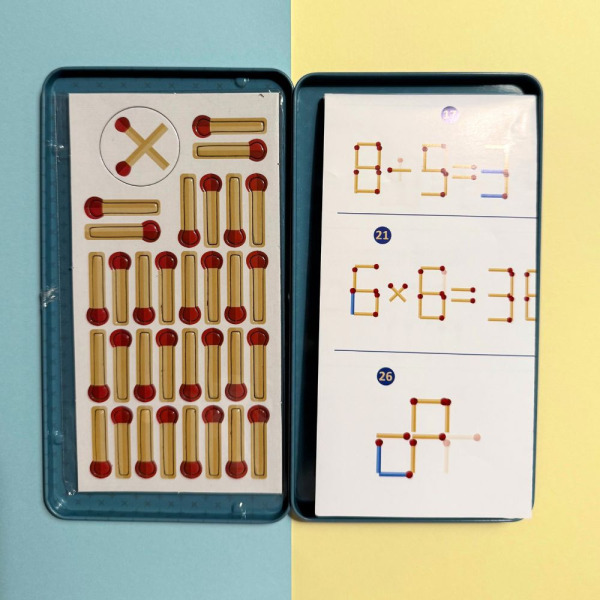 ZAPAŁKI logiczna gra podróżna magnetyczna łamigłówki The Purple Cow 7+