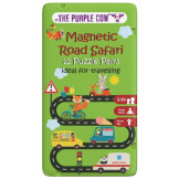 DROGOWE SAFARI puzzle magnetyczne zestaw 12 układanek gra podróżna The Purple Cow 3+