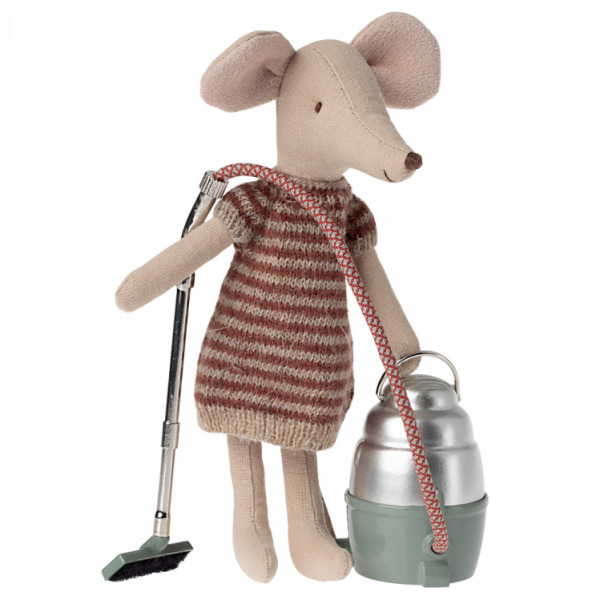 METALOWY ODKURZACZ akcesoria dla myszek i lalek Vacuum cleaner Maileg 3+