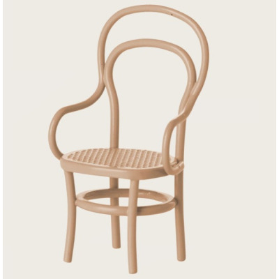 MINIATUROWE KRZESŁO metalowe ciemny róż vintage akcesoria dla myszek i lalek Maileg 3+