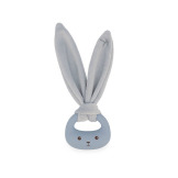 KRÓLICZEK niebiesko-szary zestaw prezentowy 3 w 1 (komforter + gryzak + buciki) kolekcja Lapinoo Kaloo 0+