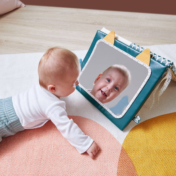 KOTEK bezpieczne lusterko sensoryczne miękkie materiałowe Stimuli Kallo 0+