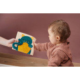 KOTKI karty sensoryczne w formie książeczki z zawieszką miękkie dwustronne 5 szt. Stimuli Kallo 0+