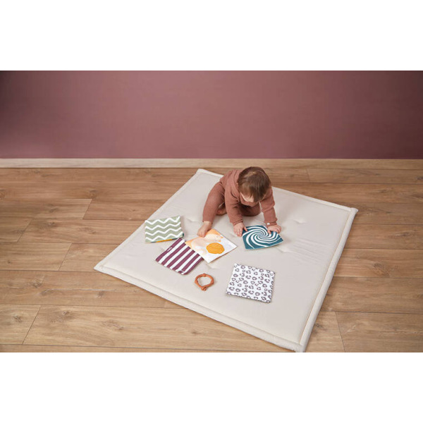 KOTKI karty sensoryczne w formie książeczki z zawieszką miękkie dwustronne 5 szt. Stimuli Kallo 0+