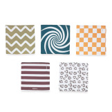 KOTKI karty sensoryczne w formie książeczki z zawieszką miękkie dwustronne 5 szt. Stimuli Kallo 0+