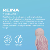 MEDUZA różowa butelka termiczna ze słomką 460 ml Bestie Asobu