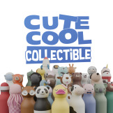 RAKIETA biało-czarna butelka termiczna ze słomką 460 ml Bestie Asobu