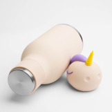 JEDNOROŻEC różowa butelka termiczna ze słomką 460 ml Bestie Asobu