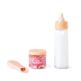 ZESTAW ŚWIĄTECZNY magiczny kubek i słoiczek z jedzeniem i łyżeczką do karmienia lalek  Christmas Candy Cane Tiny Harlow 3+