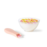 PŁATKI ŚNIADANIOWE magiczna miseczka i łyżeczka dla lalek Tiny Tummies Harlow 3+