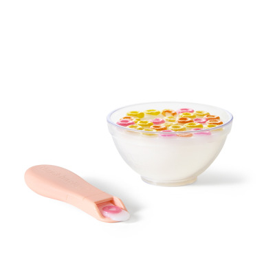 PŁATKI ŚNIADANIOWE magiczna miseczka i łyżeczka dla lalek Tiny Tummies Harlow 3+