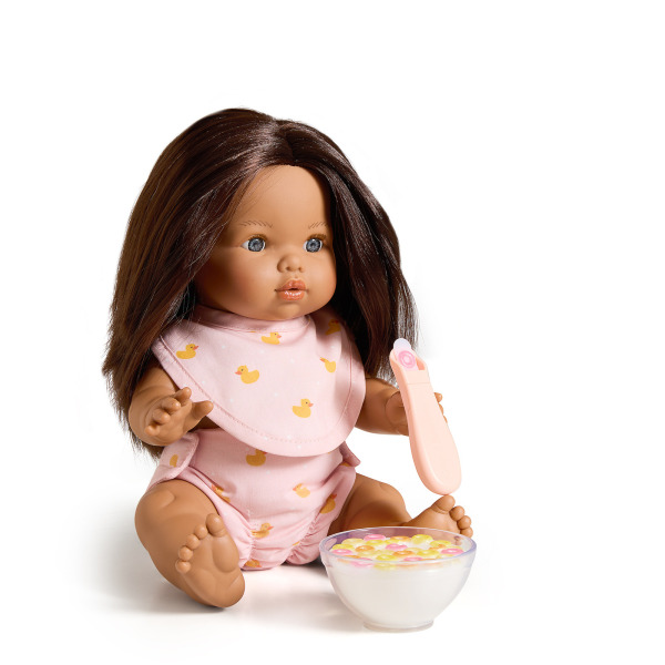 PŁATKI ŚNIADANIOWE magiczna miseczka i łyżeczka dla lalek Tiny Tummies Harlow 3+