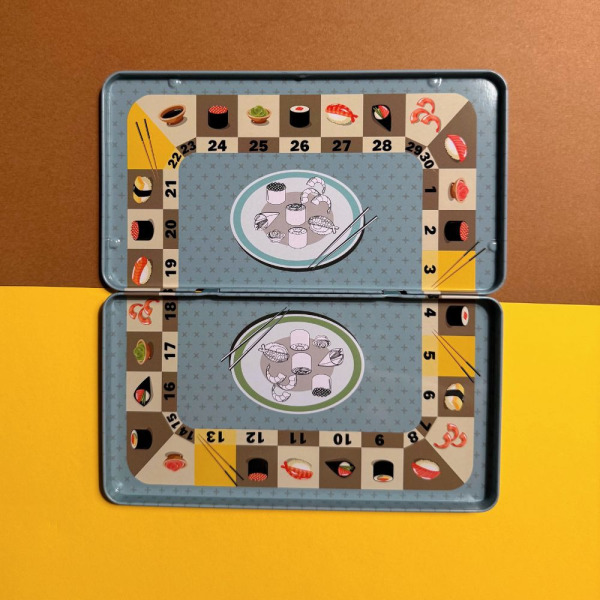 SUSHI podróżna gra magnetyczna zadania matematyczne S.T.E.M. The Purple Cow 8+