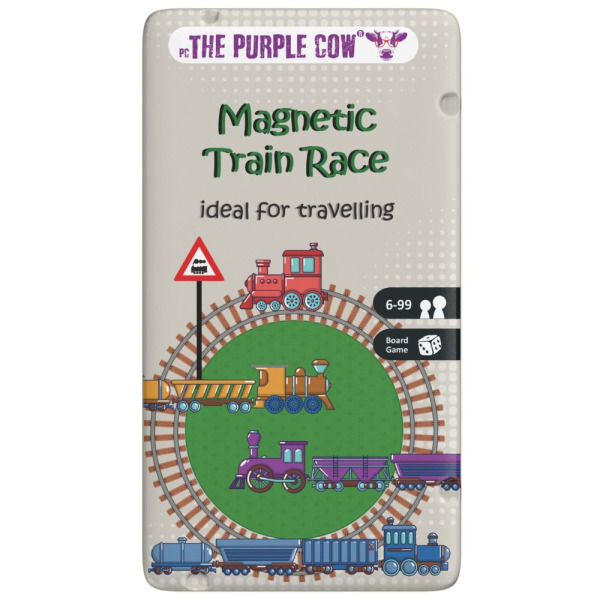 WYŚCIGI POCIĄGÓW podróżna gra magnetyczna The Purple Cow 6+