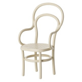 MINIATUROWE KRZESŁO metalowe białe vintage akcesoria dla myszek i lalek Off white Maileg 3+