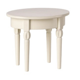 STOLIK KAWOWY metalowy biały vintage akcesoria dla myszek i lalek Off white Maileg 3+