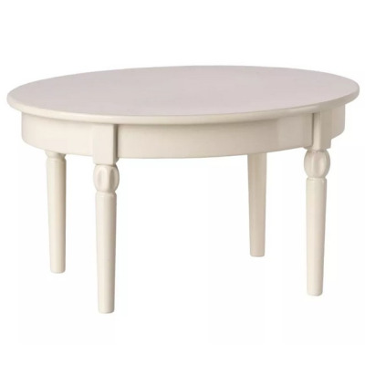 STÓŁ DO JADALNI metalowy biały vintage akcesoria dla myszek i lalek Off white Maileg 3+