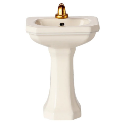 MINIATUROWA UMYWALKA ŁAZIENKOWA metalowa biała vintage akcesoria dla myszek i lalek Off white Maileg 3+