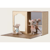 STUDIO TANECZNE z myszkami baletowymi mała siostra i brat akcesoria dla myszek i lalek Maileg 3+