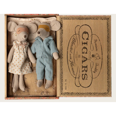 MAMA I TATA myszki w pudełku po cygarach