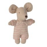 MYSZKA DZIDZIUŚ niemowlę siostrzyczka w nosidełku 6 cm Baby mouse Rose Maileg 3+